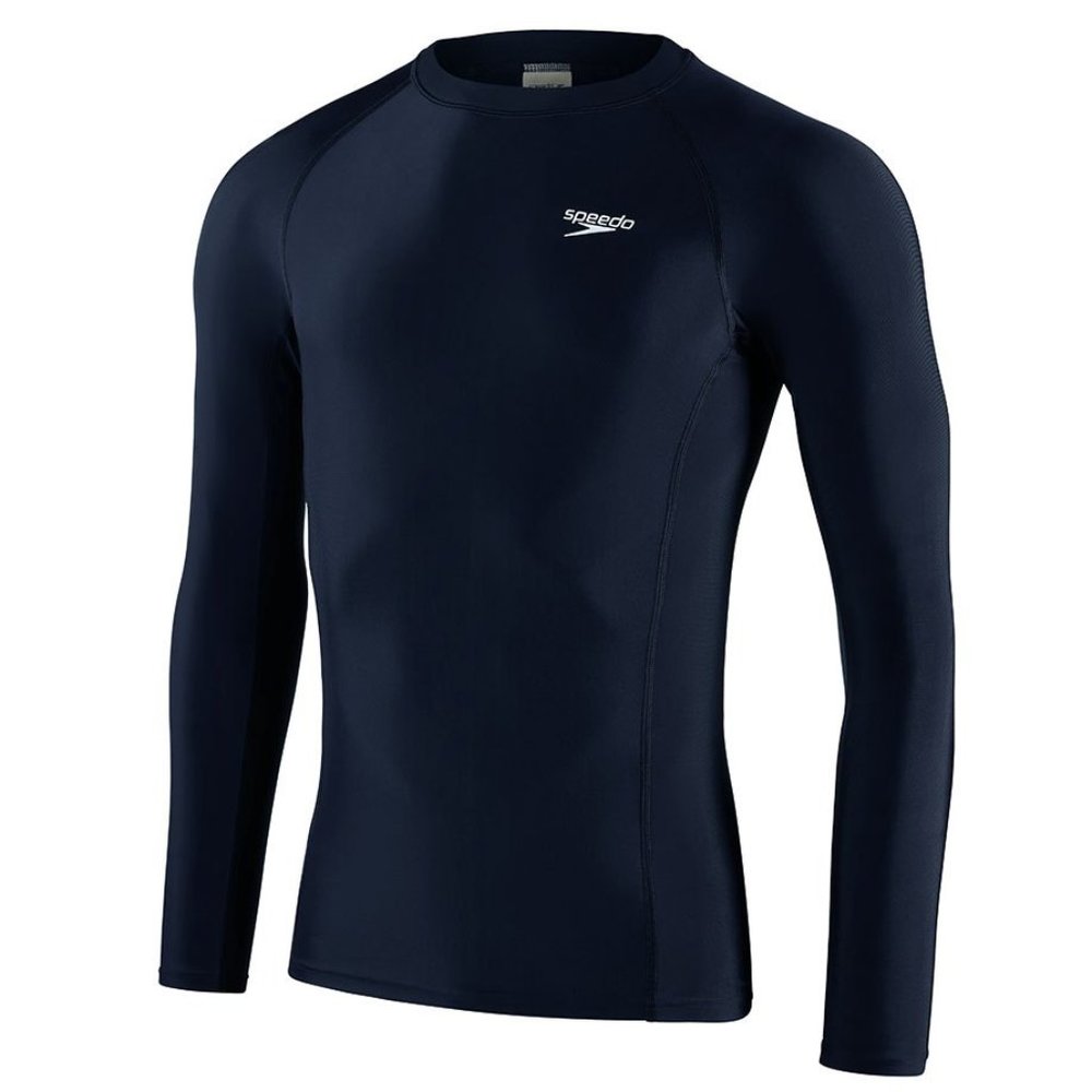 NWOT! Speedo Rash Long Sleeve T-Shirt Navy Blue - S